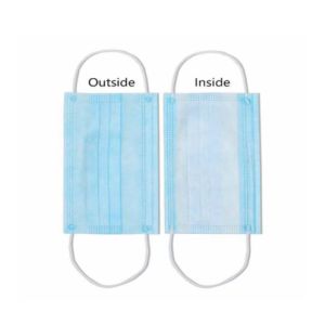 custom printed logo non woven three layers dust proof disposable face mask