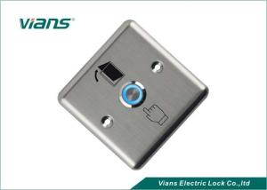 China Square Access Control Door Exit Button Night Luminous Exit Push Button on sale