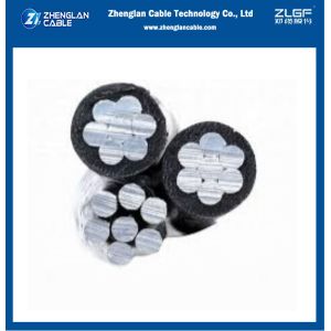 Overhead Insulated Cable ABC 0.6/1KV AAC/XLPE+ACSR 2X6AWG+1X6AWG Triplex Type