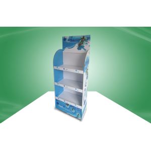 Heavy Duty POS Cardboard Displays With Three Shelf , 350gsm CCNB And Foam Board