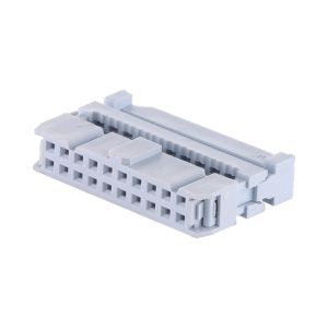 Grey 6 - 64 Pin IDC Connector 2.54mm Pitch Female Socket Flat Cable FC Socket