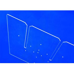 High Uv Transmission Rectangle Clear SIO2 Fused Silica Plate