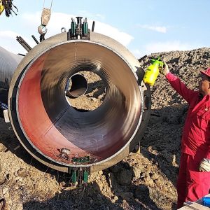 Split Frame Pipe Cold Cutting And Beveling Machine Pnuematic Cutter