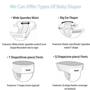 Wireless Connection Diaper With Waist Band In White Super Soft Fast Absorbing