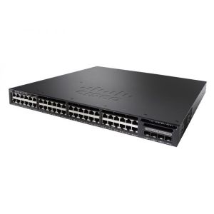 WS C3650 48PS S Catalyst 3650 48 10 100 1000 Ethernet PoE Ports  4 1G Uplinks Layer 3 Switching IP Base IOS Managed