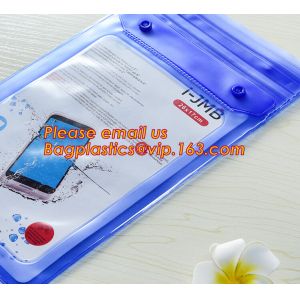 Custom printed phone accessories plastic pvc zipper bag, PVC Waterproof Phone