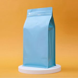 China Bulk Coffee Bags With Valve And Zipper Lock Degassing Valve Eight-Side Seal Bag Reusable on sale