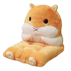 Multifunctional Detachable Hamster Plush Seat Cushion