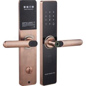 Glomarket Smart Door Lock Fingerprint Intelligent Zinc Alloy  Lock with Smart Lock WiFi Tuya APP for Home