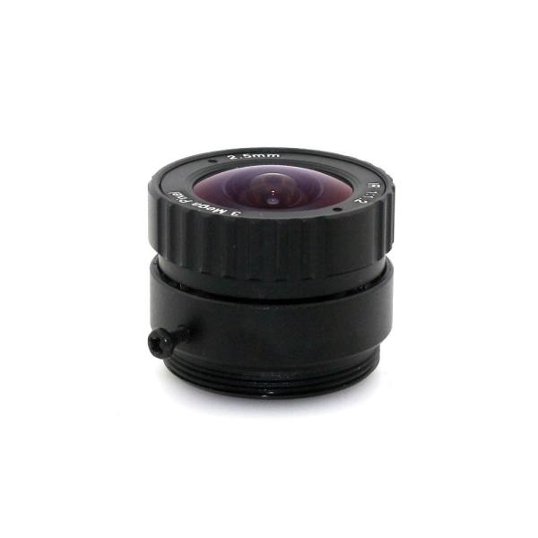 Quality Security Cameras CS Mount Lens HD 3MP 2.5mm 1/2.5" Format F1.2 Aperture Durable wholesale