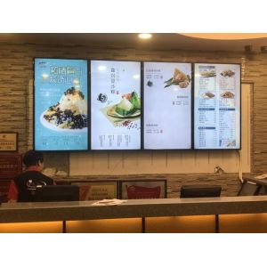 Outdoor Restaurant Menu LED Display Poster With High Resolution 640*960mm