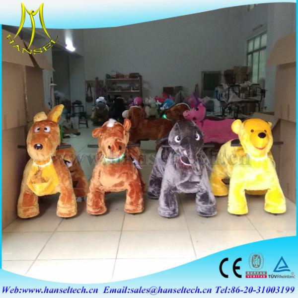 Hansel battery coin operation equipment for children entertainment centers animal scooter ride zippy pets for sale
