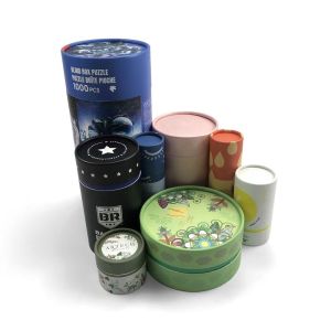 Cheap Printed Paper Tube Food Packaging With Matt Lamination Customizable Design for sale