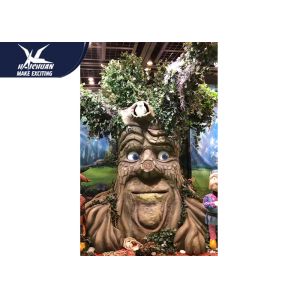 China Sunproof Realistic Handmade Talking Tree  Amusement Park Decoration on sale