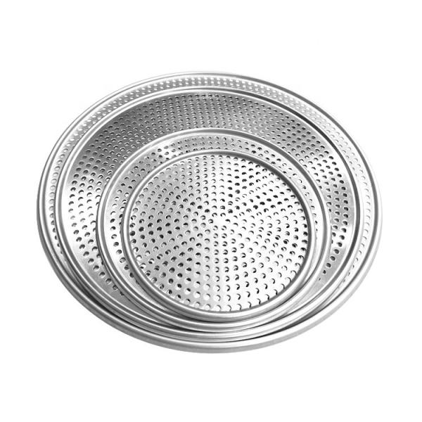 11 inch perforated round punched pizza pan with holes baking tray aluminum pizza
