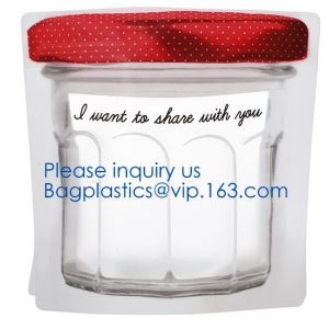 Biodegradable Customized Shaped Food Container Plastic Bag Clear Mason Bottle