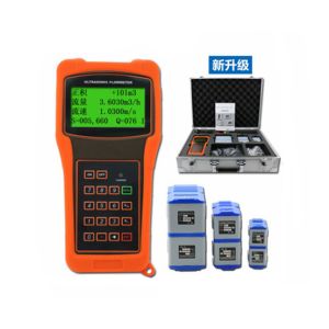 Portable handheld digital ultrasonic water flow meter