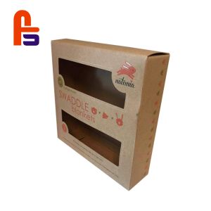 Custom Design Embossed UV Surface Treatment Kraft Paper Packaging Box