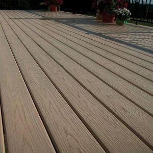 Artistic Brown Eco Wood Composite Decking Co Extrusion Wpc Mildewproof