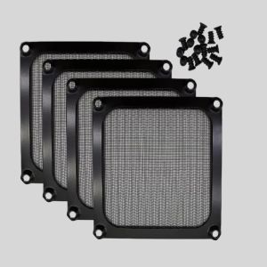 Cheap Aluminum Frame Mesh Fan Dust Filter Grill Fan Filter Mesh Silver / Black for sale