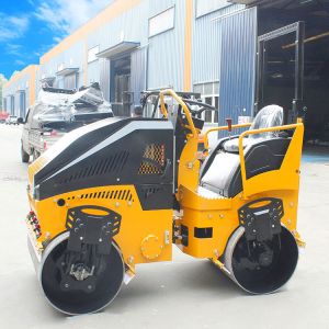 Cheap Road Machine Mini 3 Ton Vibration Road Roller with Double Drum for sale