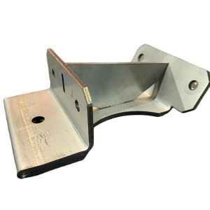 Black Anodized Auto Stamping Parts Custom-made by OEM Sheet Metal for Order