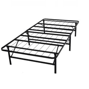 Modern Style Twin Single Size Steel Platform Bed with Foldable Design and Steel