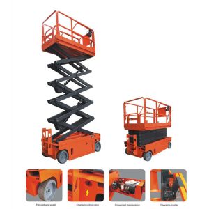10M Lifting Order Picker Forklift Scissors Type Aerial Work Platform ASE1012 24V