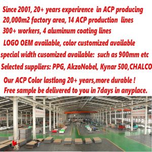 6mm modern Exterior Wall Cladding Building aluminum composite panels of ACP ACM