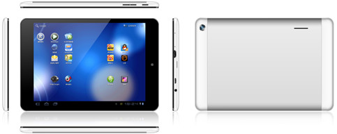 7.85" MT8382 Quad-Core 1.3GHz, Android 4.2, IPS, 1GB, 8GB, FM, WiFi, BT, GPS, 3G