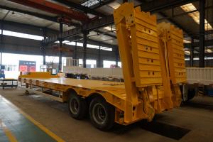 China Titan 2 axle 80 tons low loader trailer ,semi lowbed trailer for sale South Africa , Lowbed Trucks Vehicle on sale