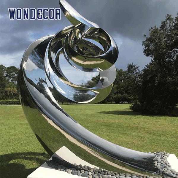 Quality Customizable Spatial Forged Metal Sculpture Abstract Spiral Twisted Geometric wholesale