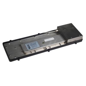 71keys reinforced rear panel mount keyboard with LED and trackball version