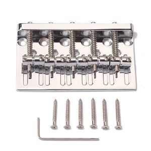 5 String Guitar Bridge Set Zinc Alloy Electric Bass Guitar Bridge With Wrench