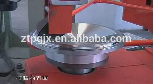 ZT402A Metal Buffing Machine Roughness 0.1um For Stainless Steel Pan