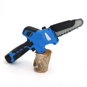 Cordless Mini Chainsaw 6 Inch Electric Tree Pruner with Brushless Motor Oil Pump