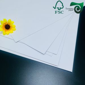 FSC Certified 250gsm 300gsm Double Sided Glossy American Bristol Paper Board