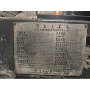 2019 Used Original 56 Meter Zoomlion Green Concrete Pump With Benz Chassis