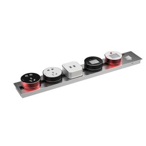 Smart Hidden Power Track Socket Multi Office Desk Rail System