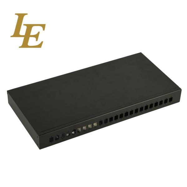 24 Port Cold Rolled Steel Fiber Optic Patch Panel For Server Rack