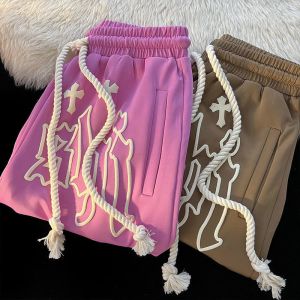 Custom Vintage Jogger Cotton French Terry All Over 5 Inch Inseam Basketball Sweat 3d Screen Foam Puff Print Mesh Shorts for Men