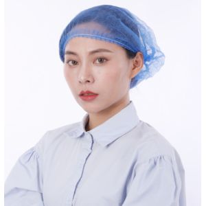 disposable non-woven bouffant cap with single or double elastic for medical use