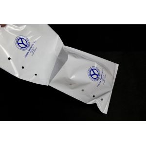 LDPE Plastic Single Side Opening Pre Opened Perforated Bags