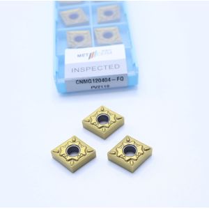 External Turning CNC Lathe Machine Inserts HRA92.5 Hardness CNMG120404-FQ PV2110
