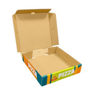 Recycled Custom Logo Kraft Paper Corrugated Packing Folding Fries Chips Pizza