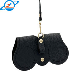 High Durability Leather Folding Sunglasses Case Customized Packings