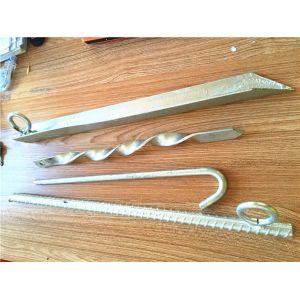 8 Stakes Size Grounding And Earthing Products / Ground Metal Tent Pegs