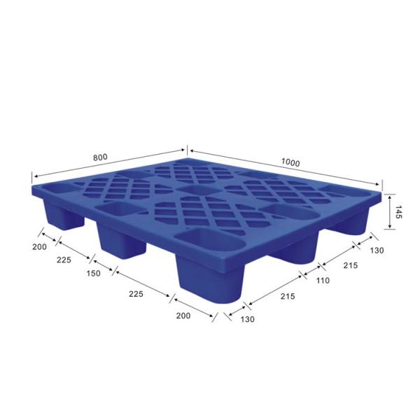 Quality Hygienic Nestable Plastic Pallets 500Kg Dynamic 1250X1050 HDPE wholesale