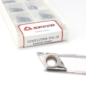 Speed Machining DCMT11T304 Cermet Inserts with Good Chemical Resistance for