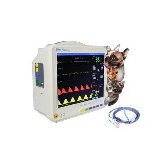 220V 40W Multi Parameter Veterinary Monitor ECG Vet Monitoring Equipment
